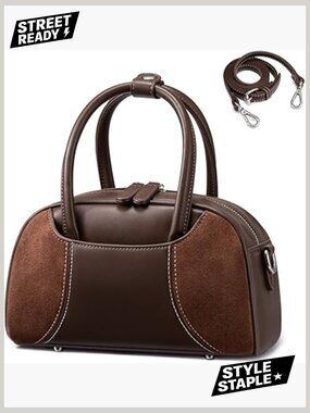 Mini Vintage Hobo Crossbody Bag with Detachable Strap RFID Blocking